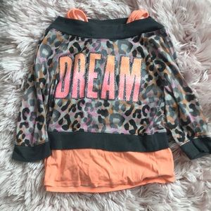 Justice glittery dream shirt